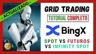  GRID TRADING BINGX ️【 SPOT GRID vs Grid de FUTUROS vs SPOT INFINITY GRID 】  Bot de Trading 