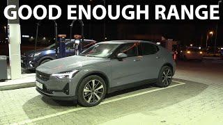 Polestar 2 SR Single Motor range test in winter