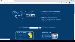 How to use protected text website | online notepad |
