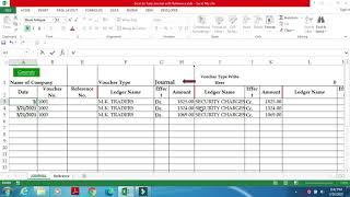 How to Import Journal entry form Excel to Tally with New Ref| On Account| Against Ref|