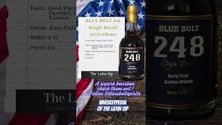 Blue Bolt 248 Single Barrel Barrel Proof #whiskey #bourbon #usmc #whiskeytube