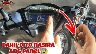 nasira ang panel dahil sa maling pagwiring | honda click150 | check engine | no error code