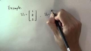 How to find out if a set of vectors are linearly independent? An example.