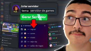 Como CRIAR SERVIDOR PROFISSINAL com IA em 1 CLIQUE no Discord!! Rio Bot Tutorial