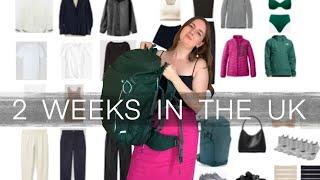 What I packed for 2 weeks in the UK