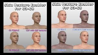 WMs Skin Textures Enabler for G3-G8 for DAZ Studio