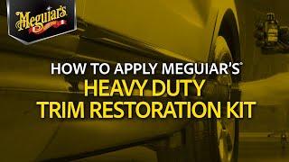 Do You Have Faded Plastic Trim? Quickly Restore and Protect Trim with Meguiar's Trim Restoration Kit