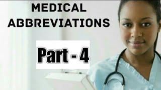 Medical abbreviations nurses and doctors