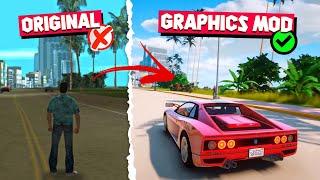 GTA Vice City 2024 Best Graphics Mod  For Low End PC | 2 GB Ram Without Graphics Card!