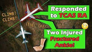 Injured Passengers after Pilots Maneuver to Avoid Mid-Air Collision!