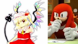 Knuckles rates Touhou girls