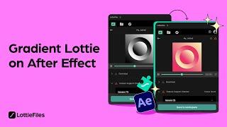 How to fix gradient rendering errors in Lottie animations on Adobe After Effects