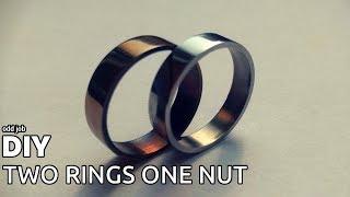 DIY Two Rings From One Nut