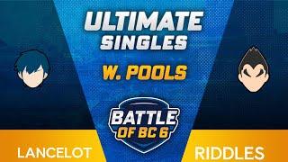 Lancelot (Chrom) vs Riddles (Kazuya) - Ultimate Singles Winners Pools - Battle of BC 6