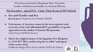 Gender and Intersectionality in Ancient History - 3rd Day