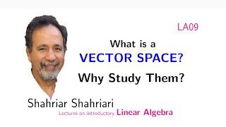 LA09 What is a Vector Space? Why study them?