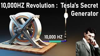 How Nikola Tesla’s Generator Created 10,000 Hz AC Current ! | AC Generator Working | AC Generator