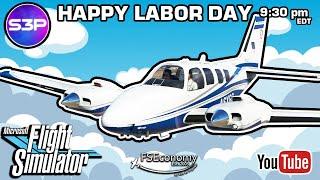 MSFS General Aviation Flying on FSEconomy - Happy Labor Day!