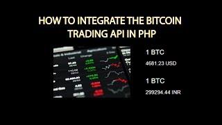 How to integrate the bitcoin trading api in php