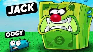 Oggy Became Money Mosnter To Eat Jack In | Roblox Moneyface : be. Money