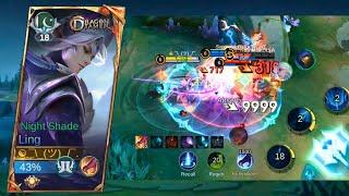 Ling is Unstoppable right now  ( 9999 % DMG) Full Rotation l MLBB.