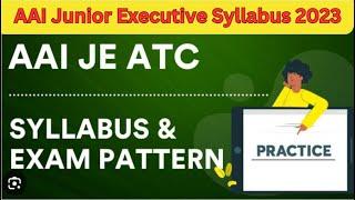 AAI EXAM PATTERN 2023 / AAI EXAM SYLLABUS 2023 #aai #newvecancy #syllabus  #viral