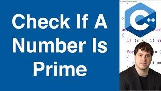 Check If A Number Is Prime | C++ Example