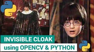 Invisible Cloak Using Python & OpenCV | Python Project | Invisible cloak from Harry Potter