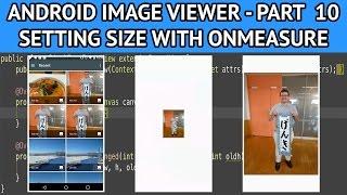 How to create an android image viewer - Part 10 Sizing the custom view using onMeasure