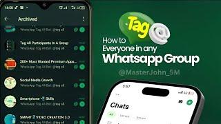 Updated: Complete .tag bot Tutorial. How to Tag Everyone in a WhatsApp Group || WhatsApp Group Bot