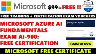 Microsoft Free AI Certification Course |Machine Learning | Azure Free Training-100 % off Exam Coupon