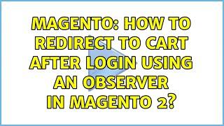 Magento: How to redirect to cart after login using an observer in Magento 2?