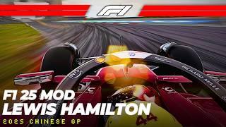 F1 25 Season Mod - Lewis Hamilton | Ferrari SF-25 F1 Chinese Grand Prix | Steering Wheel Gameplay