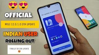 FINALLY OFFICIAL MIUI 12.0.1.0 OTA Indian Stable Update RollOut For Redmi Note 7/7S | MIUI 12 