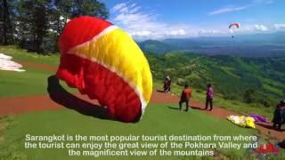 Paragliding in Sarangkot, Pokhara, Nepal