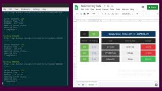 Google Sheet Python API - Binance API