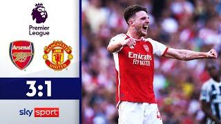 Rice bringt Emirates zum kochen! | FC Arsenal - Manchester United | Highlights Premier League 23/24