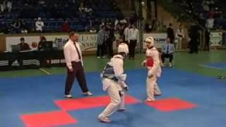 Trelleborg Open Taekwondo Championships 2008 Sweden Male -72 kg Finland vs Israel 4