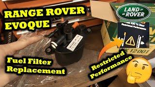 Range Rover Evoque Fuel Filter Replacement / Change - Restricted Performance Warning Light [HOW TO]