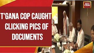 Telangana Intellingence Officer Caught During BJP National Executive Meeting