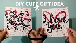 DIY Cute Love Card  | Valentine’s Day Surprise  | Cute & Easy Card Idea #youtubevideo