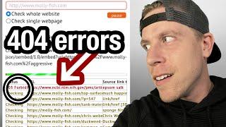 Find 404 Error Pages on Wordpress Website