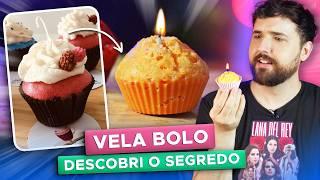  COMO FAZER BAKING CANDLE | Descobri como fazer vela com textura de bolo e pão | DIY Baking Candle
