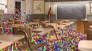 2.4 Bazillion Balls in Classroom ️ Moby Motion