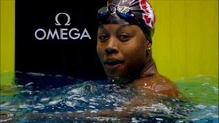 Highlight: Stanford's Simone Manuel becomes first woman under 46 seconds in 100 freestyle