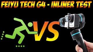 Feiyu tech g4 handheld gimbal vs no Gimbal - GoPro 3 test with inliners