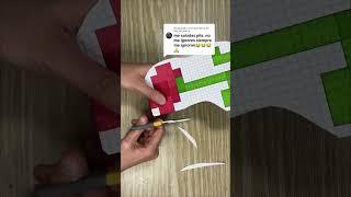 DIY MINECRAFT de Papercraft Pixel Art 3D - Manualidades de Papel #diy #manualidades