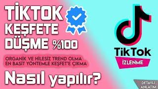 GARANTİLİ TİKTOK KEŞFETE DÜŞME Taktiği 2024 | Tiktok izlenme & tiktok takipçi keşfet hilesi!