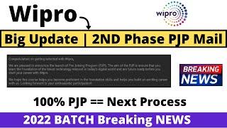 Wipro 2022 BATCH Big Update | PJP Mail Update | Pre-Joining Program  Phase-2 Big Update | When Turbo