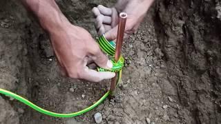 Dangerous Electric Work Earthing Connection With the Busbar।Electric Work with Expert Electric Men